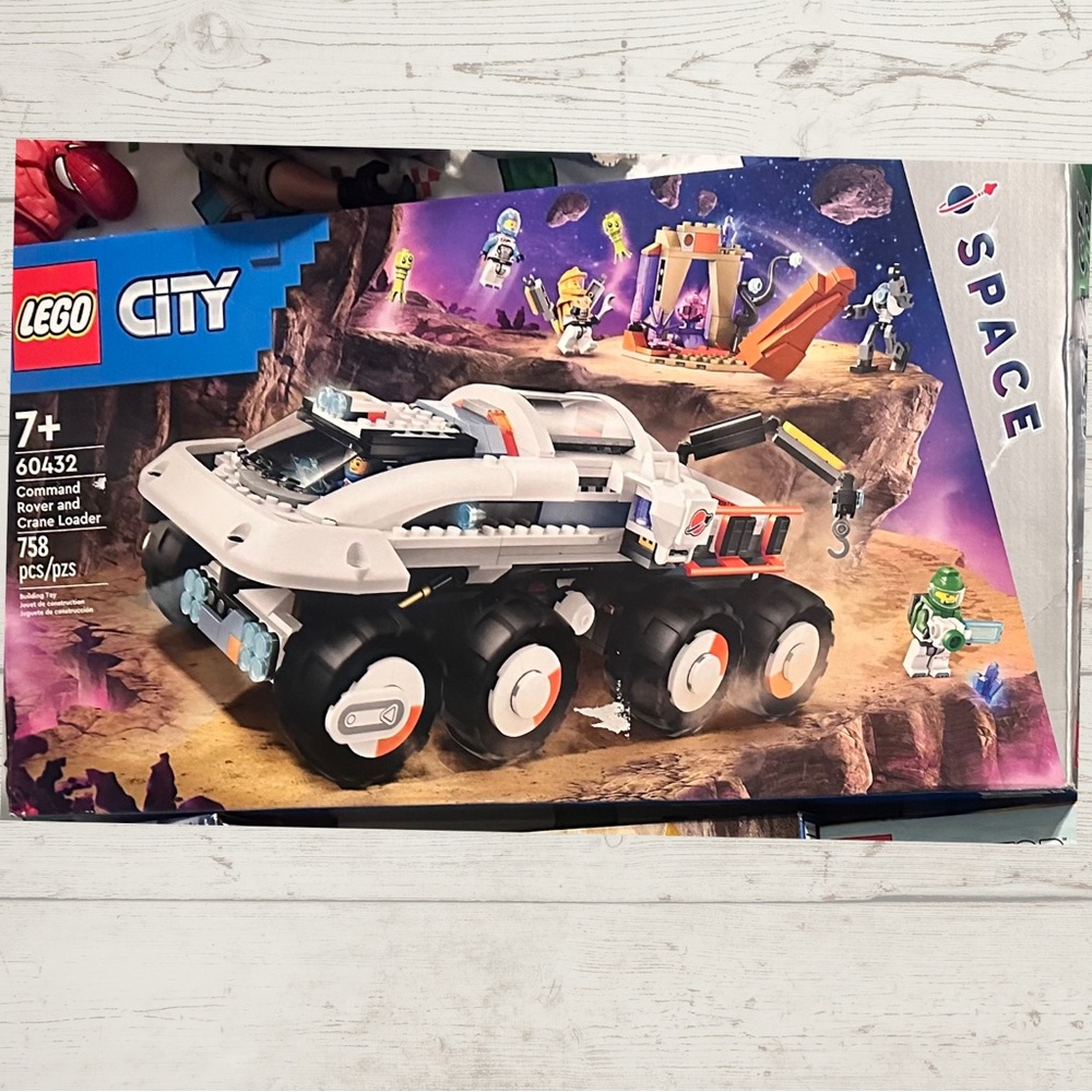 LEGO City 60432 Command Rover & Crane Loader • Sold Out • 758 pcs New (Box Wear)